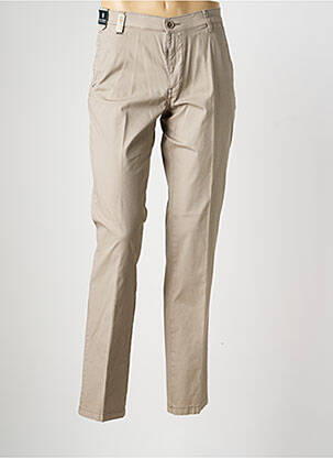 Pantalon chino tissage chiné taille normale marron SEA BARRIER homme