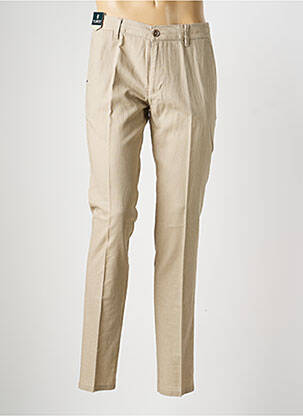 Pantalon chino poches taille normale marron SEA BARRIER homme
