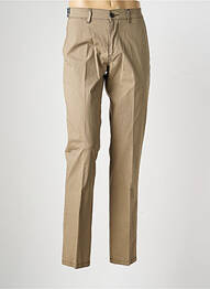Pantalon chino tissage chiné taille normale marron SEA BARRIER homme