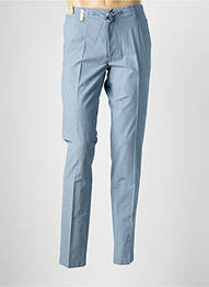 Pantalon chino tissage chiné taille basse bleu SEA BARRIER homme