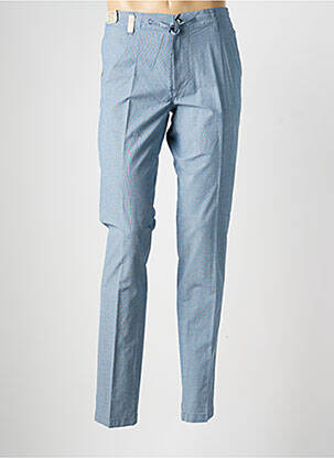 Pantalon chino tissage chiné taille basse bleu SEA BARRIER homme