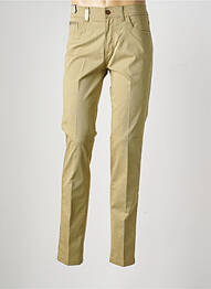 Pantalon slim tissage chiné taille normale jaune SEA BARRIER homme