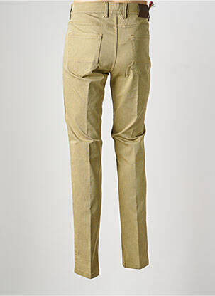 Pantalon slim tissage chiné taille normale jaune SEA BARRIER homme