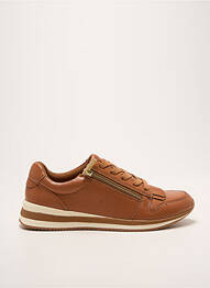 Baskets fermeture zip et lacets talon plat jusqu'à 3cm marron DAMART femme