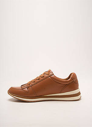 Baskets fermeture zip et lacets talon plat jusqu'à 3cm marron DAMART femme