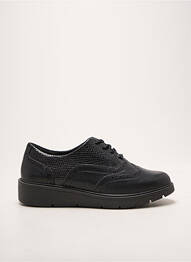 Baskets tissage satiné talon de 4 à 6cm noir DAMART femme