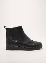 Bottines/boots matière lisse talon plat jusqu'à 3cm noir DAMART femme