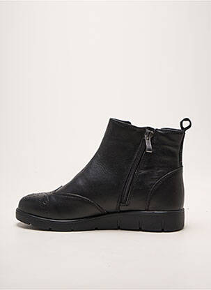 Bottines/boots matière lisse talon plat jusqu'à 3cm noir DAMART femme