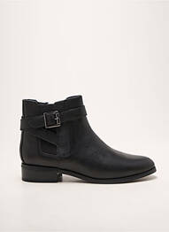 Bottines/boots tissage satiné talon plat jusqu'à 3cm noir DAMART femme