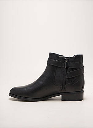 Bottines/boots tissage satiné talon plat jusqu'à 3cm noir DAMART femme
