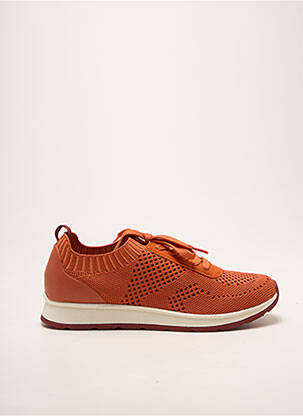 Baskets bout rond talon plat jusqu'à 3cm orange DAMART femme