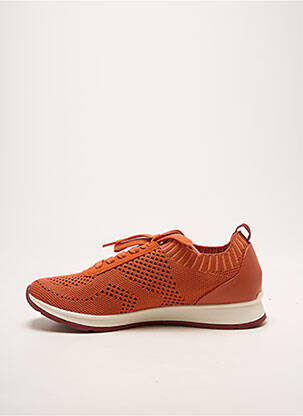 Baskets bout rond talon plat jusqu'à 3cm orange DAMART femme
