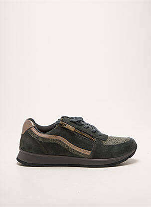 Baskets fermeture zip et lacets talon plat jusqu'à 3cm vert DAMART femme