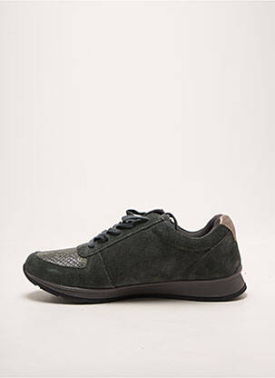 Baskets fermeture zip et lacets talon plat jusqu'à 3cm vert DAMART femme
