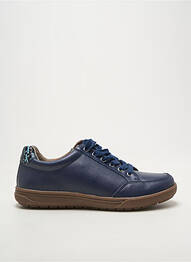 Baskets tissage satiné talon plat jusqu'à 3cm bleu DAMART femme