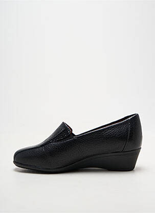 Mocassins tissage satiné talon de 4 à 6cm noir DAMART femme