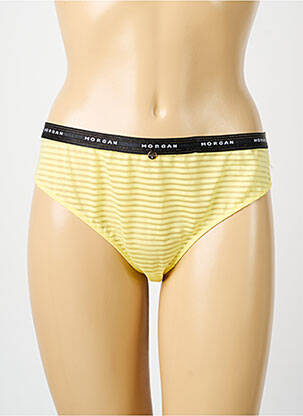 Tanga tanga jaune MORGAN femme