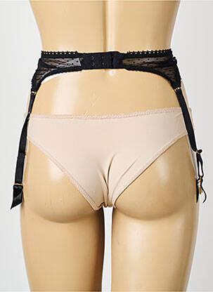 Guêpière/porte-jarretelle broderie noir AUBADE femme