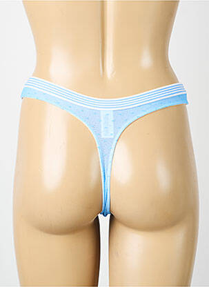 Tanga broderie bleu NATURANA femme