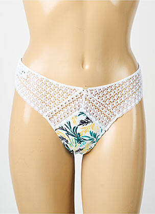 Tanga tanga blanc MORGAN femme
