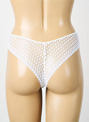 Tanga tanga blanc MORGAN femme