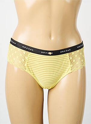 Tanga tanga jaune MORGAN femme
