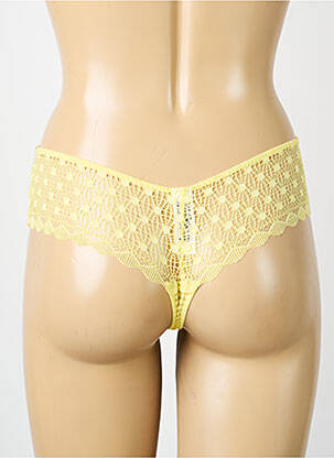 Tanga tanga jaune MORGAN femme