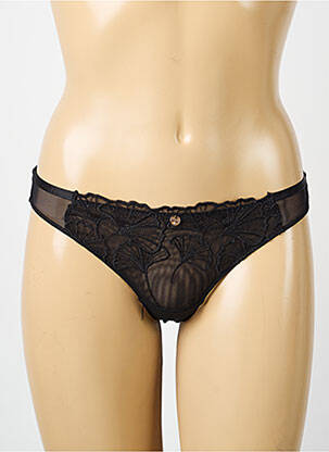 Tanga tanga noir MORGAN femme