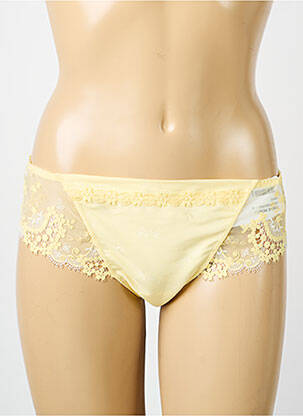 Tanga broderie jaune SIMONE PERELE femme