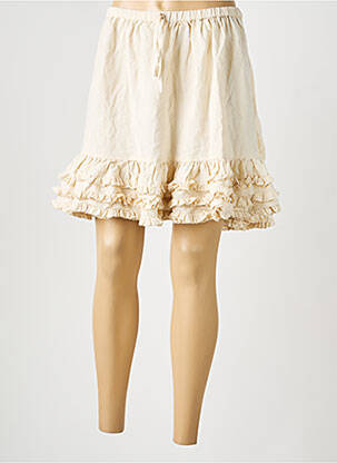 Jupe courte coupe droite beige RHUM RAISIN femme