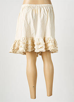 Jupe courte coupe droite beige RHUM RAISIN femme