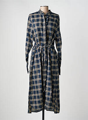 Robe longue manches longues manches longues bleu RHUM RAISIN femme