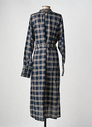 Robe longue manches longues manches longues bleu RHUM RAISIN femme