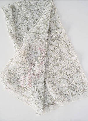 Foulard légère et transparente blanc RHUM RAISIN femme