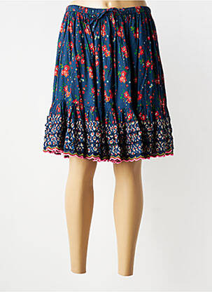 Jupe courte coupe évasée bleu RHUM RAISIN femme
