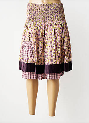 Jupe mi-longue coupe évasée violet RHUM RAISIN femme