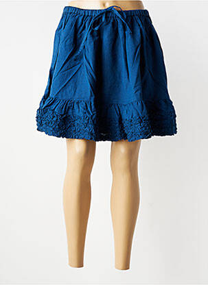 Jupe courte coupe évasée bleu RHUM RAISIN femme