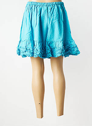 Jupe courte coupe évasée bleu clair RHUM RAISIN femme
