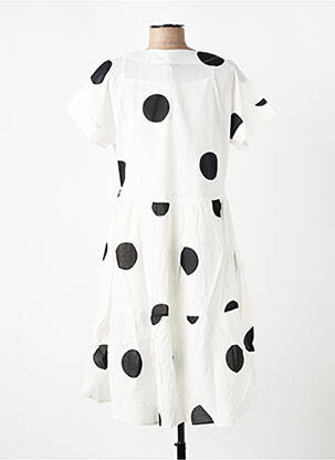 Robe mi-longue manches courtes manches courtes beige RHUM RAISIN femme