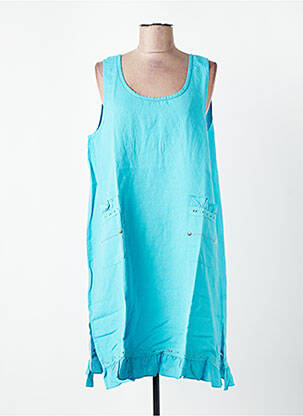 Robe mi-longue sans manche sans manche bleu RHUM RAISIN femme