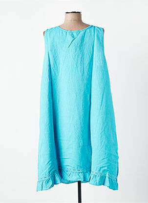 Robe mi-longue sans manche sans manche bleu RHUM RAISIN femme