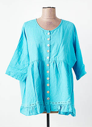 Tunique manches courtes manches mi-longues bleu RHUM RAISIN femme