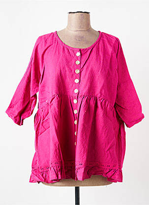Tunique manches courtes manches mi-longues rose RHUM RAISIN femme