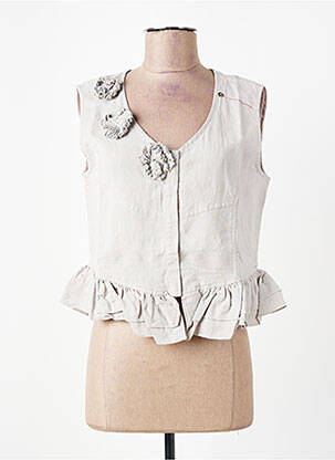 Gilet sans manche coupe cintrée gris RHUM RAISIN femme