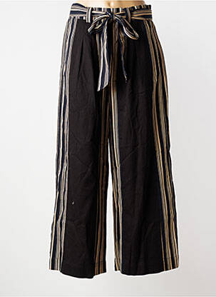 Pantalon large fermeture zip latéral taille haute noir RHUM RAISIN femme