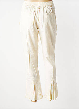Pantalon 7/8 tissage popeline taille normale beige RHUM RAISIN femme