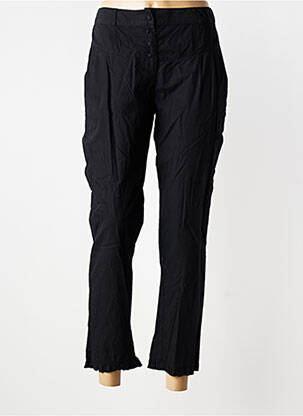 Pantalon 7/8 tissage popeline taille normale noir RHUM RAISIN femme