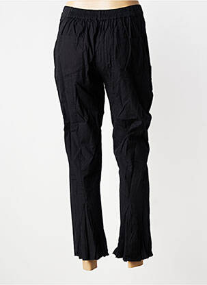 Pantalon 7/8 tissage popeline taille normale noir RHUM RAISIN femme