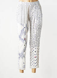 Pantalon 7/8 taille élastique taille normale bleu RHUM RAISIN femme