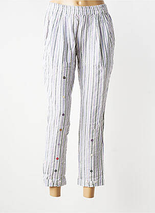 Pantalon 7/8 taille élastique taille normale bleu RHUM RAISIN femme